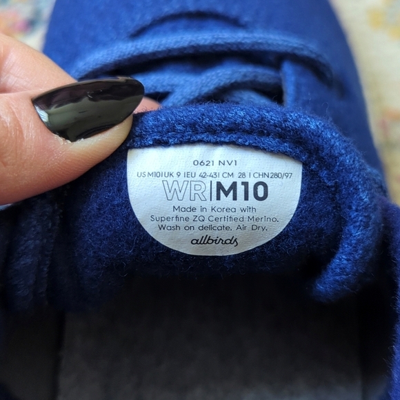 Allbirds x Sam's Club Wool Runners Merino Athletic Sneakers Blueberry Cream 10 - Picture 13 of 15